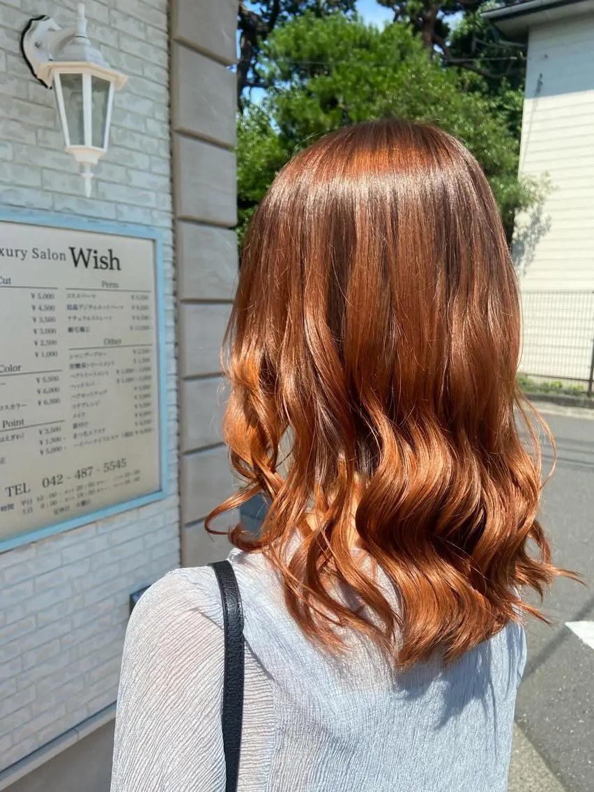 セミロング カラー 🪼高評価🪼 💎柴崎の藤咲💎のヘアスタイル