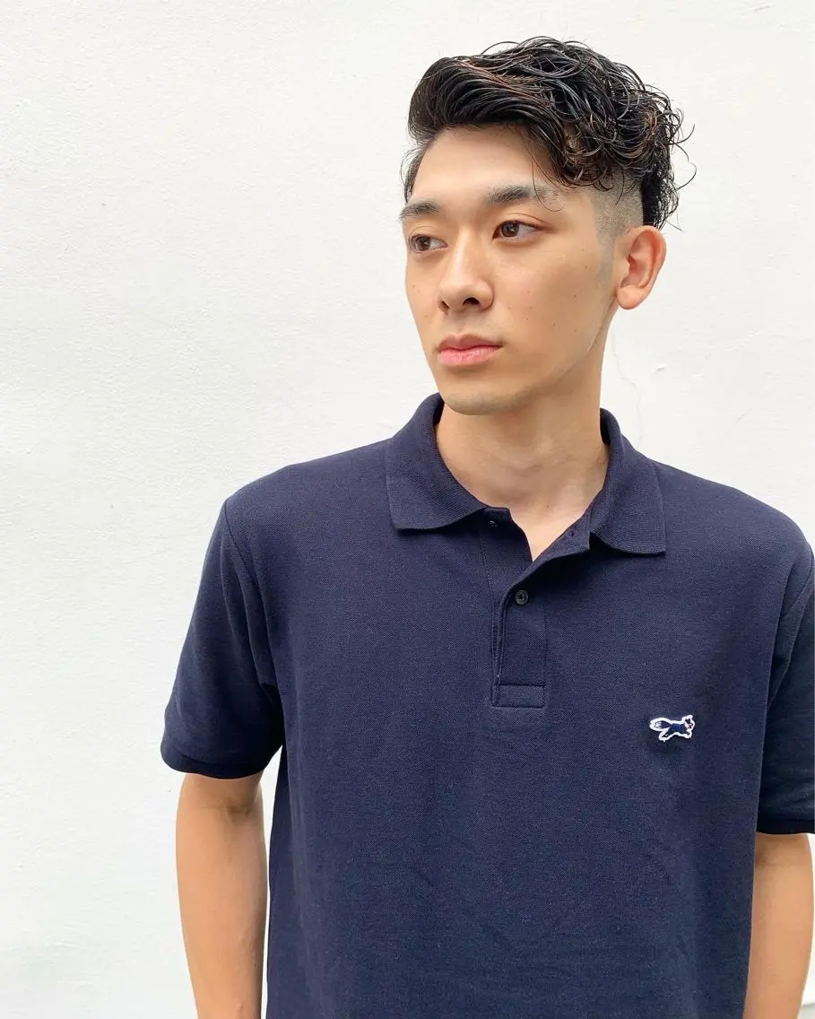 ショート パーマ かきあげバング tension 【テンション】のヘアスタイル