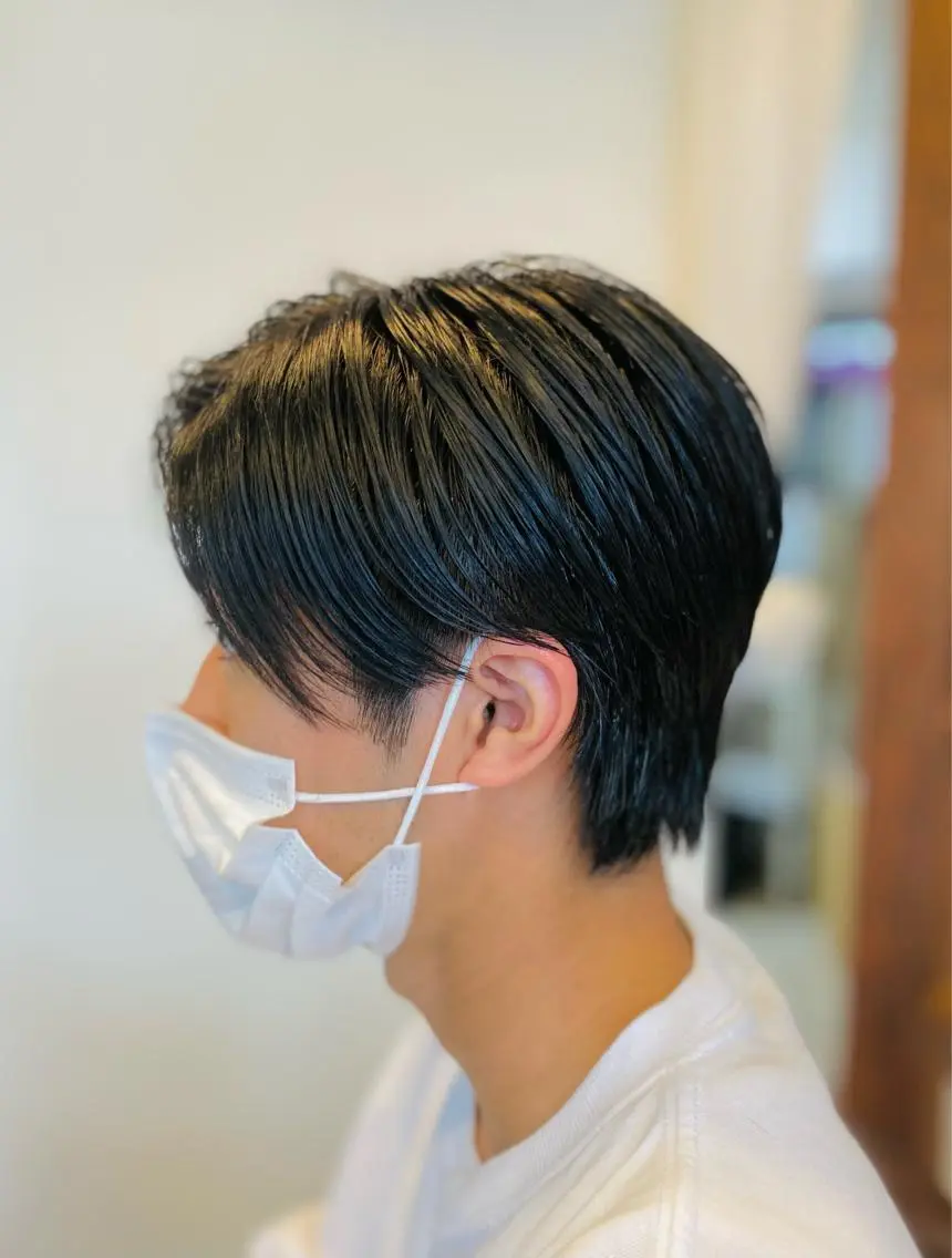 ミディアム メンズ カット 元住吉プランツヘアー ☘️まるやま☘️のヘアスタイル