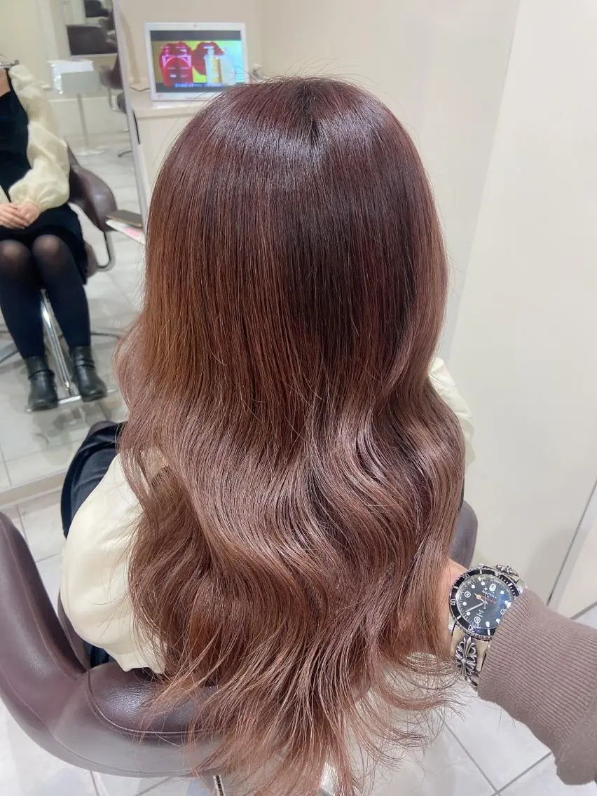 ロング カラー アクアカラー ダブルカラー グラデーションカラー ハイライトカラー イルミナカラー カット ヘアカラー トリートメント 韓国/色気/レイヤー /AVANCE天王寺のヘアスタイル