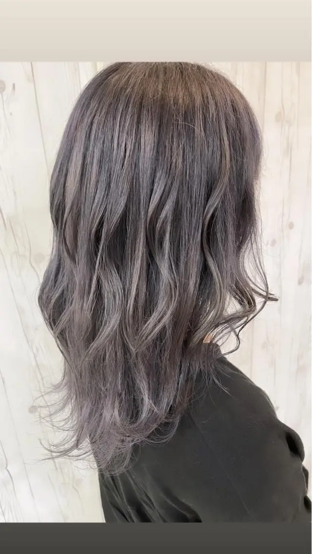 カラー ブルーカラー ネイビーカラー Kazu 🌠名古屋 ハイトーン/レイヤーのヘアスタイル