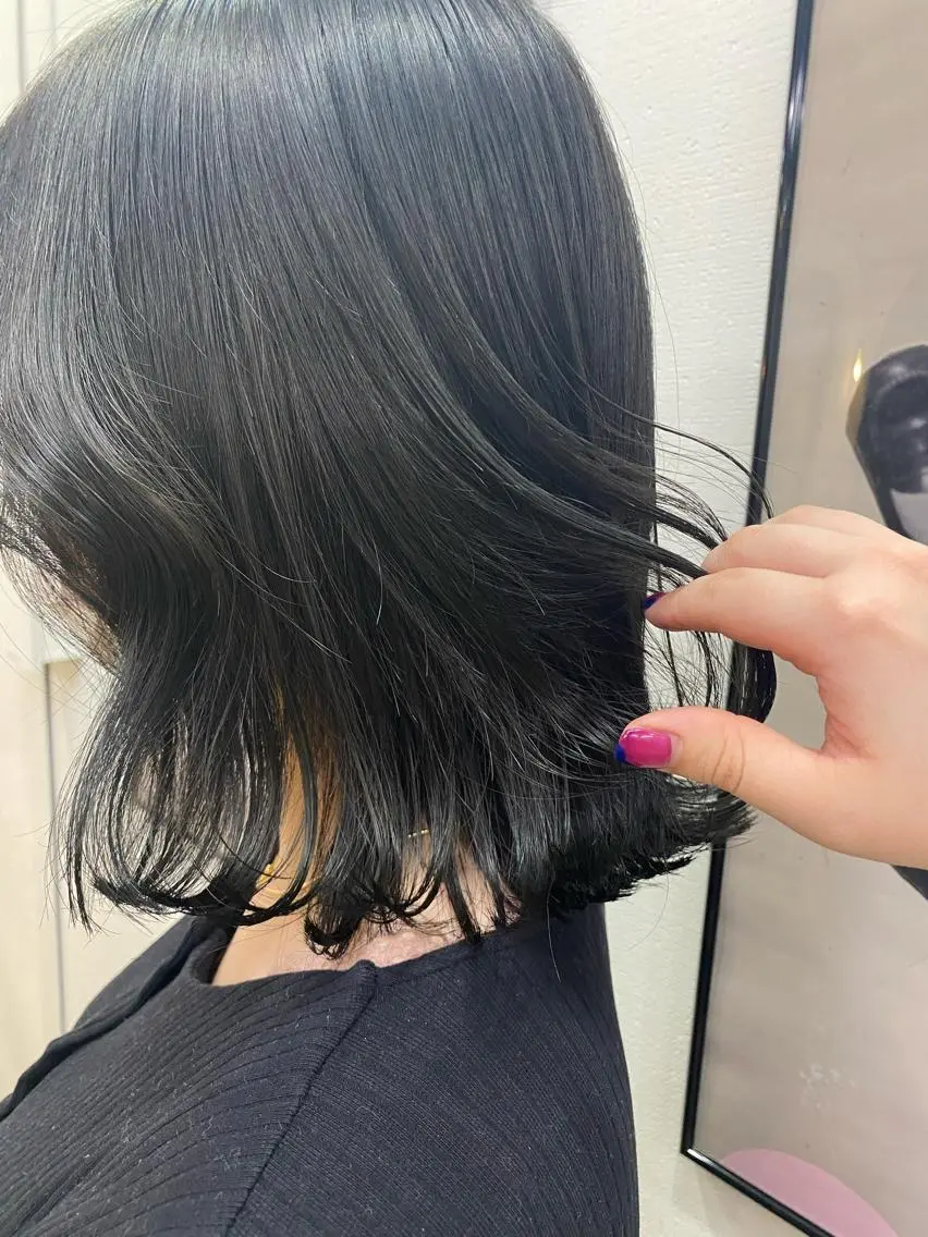 ミディアム カラー アッシュ 暖色系特化さくら /福岡天神/レイヤーのヘアスタイル