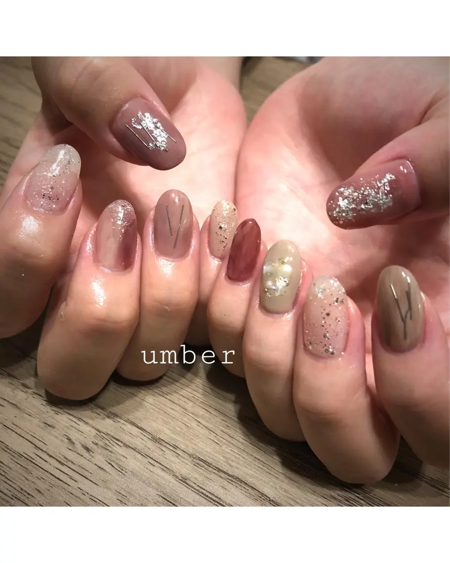 ネイル クリアネイル フットネイル フレンチネイル マグネットネイル メンズネイル umber 三茶1分のネイルデザイン