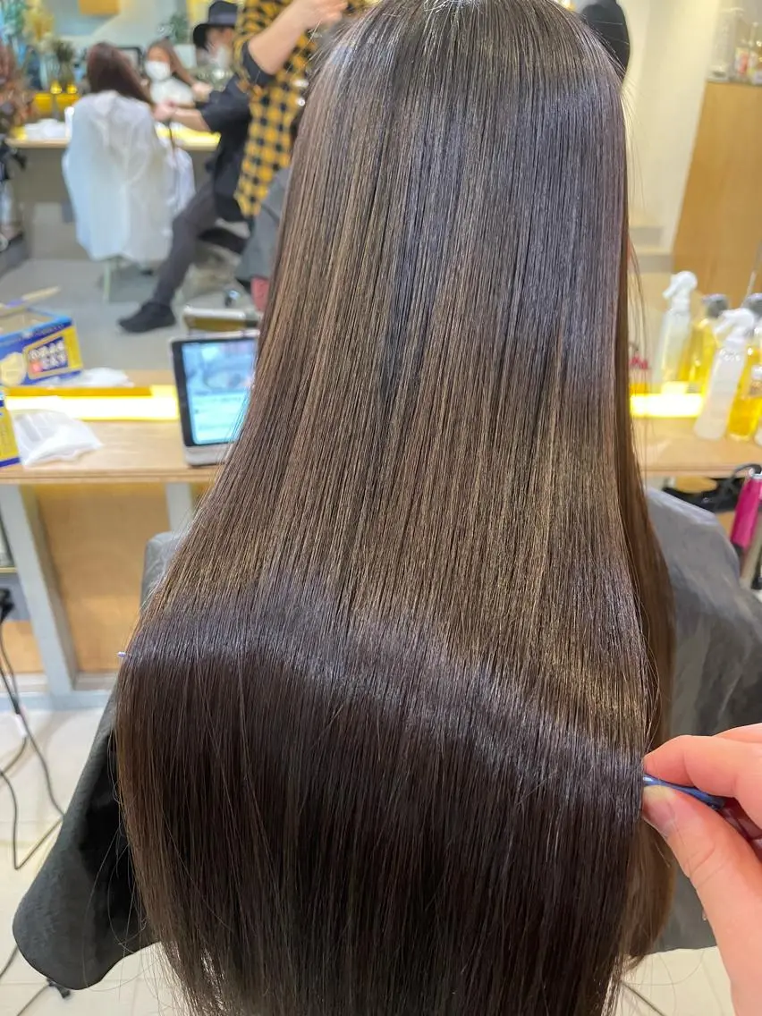 ロング 髪質改善 西梅田🌿髪質改善 井手　浩太朗のヘアスタイル