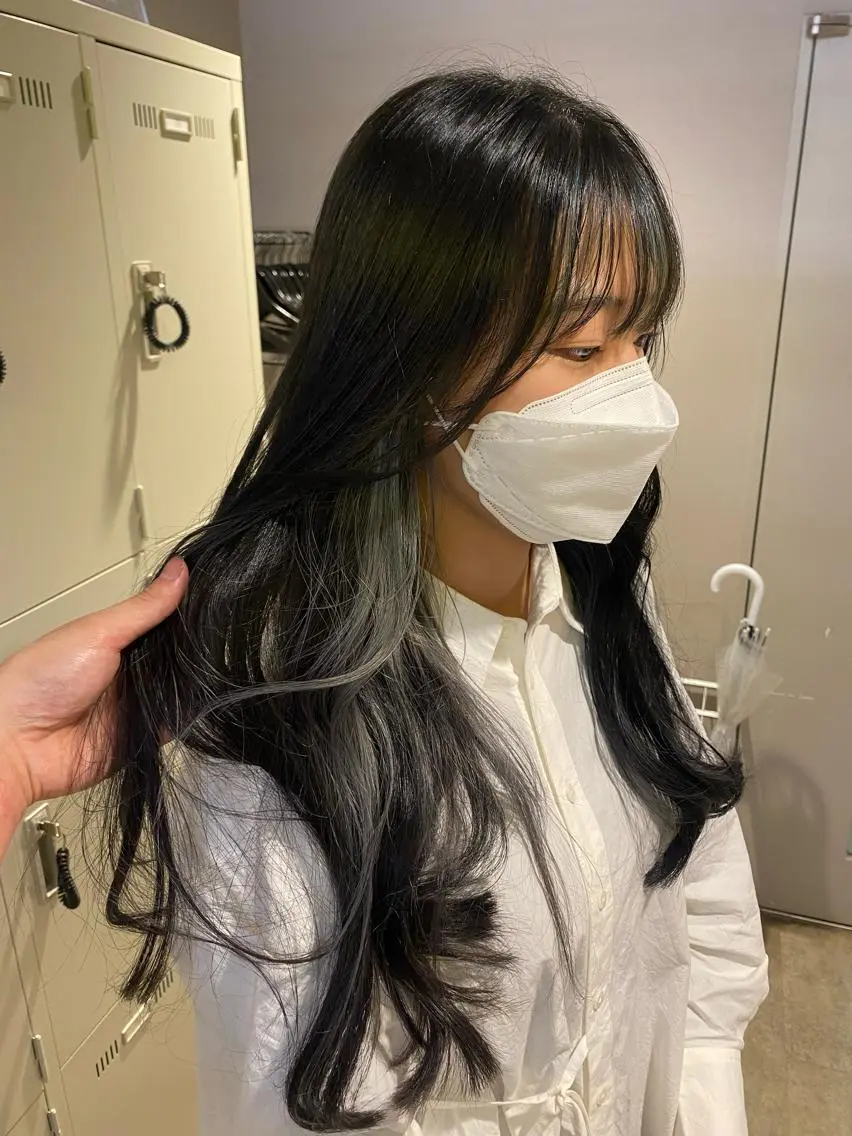 ミディアム カラー パーマ ヘアアレンジ メンズ キッズ ネイル マツエク・マツパ ヘアカラー トリートメント ヘアセット 韓国/トレンド レイヤー【101】のヘアスタイル