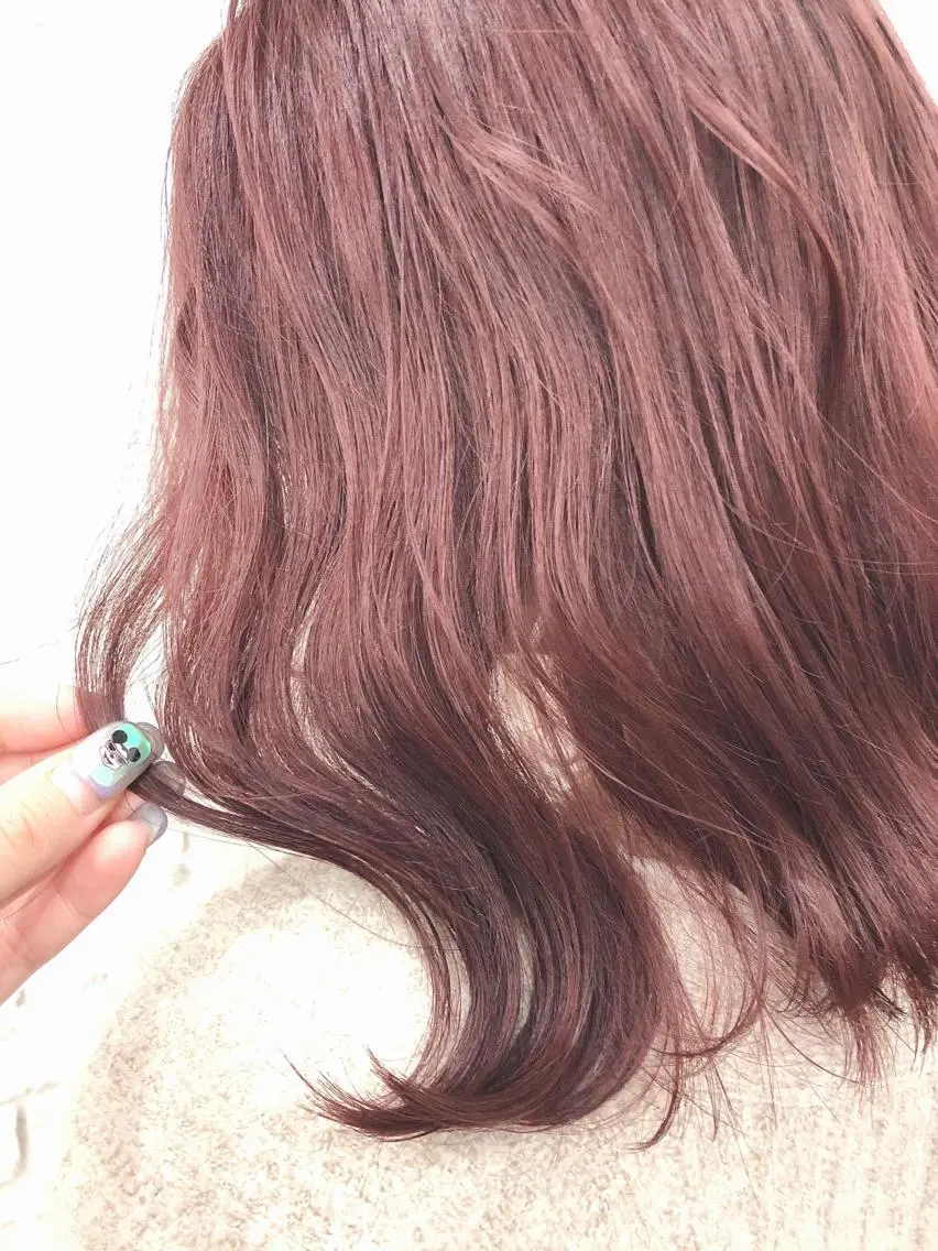 ミディアム カラー カット ヘアカラー トリートメント ヘッドスパ ヘアセット ️韓国ヘア／レイヤー カットYūka❤️のヘアスタイル