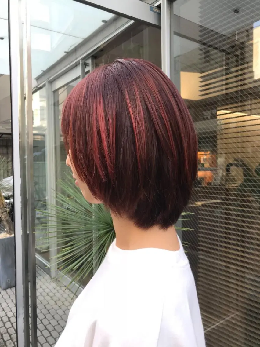 カラー 似合わせレイヤー/ ケアパーマ/高倉のヘアスタイル
