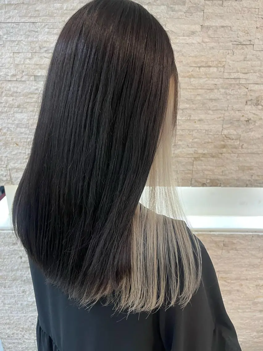 ロング カラー ヘアカラー トリートメント ヘアセット 韓国/インナーカラー 🍑YUI🍑のヘアスタイル
