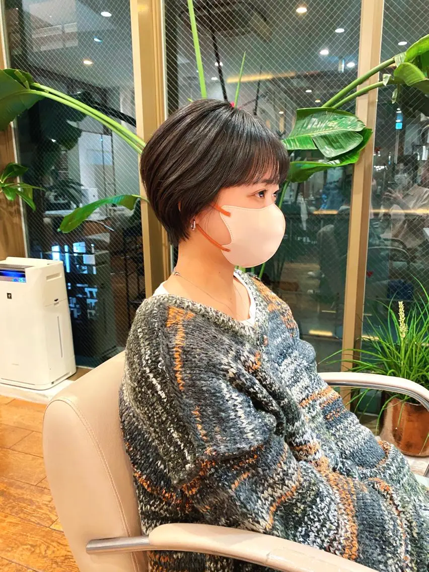 ショート カラー パーマ 🍃服部 雅哉🍃銀座◎のヘアスタイル