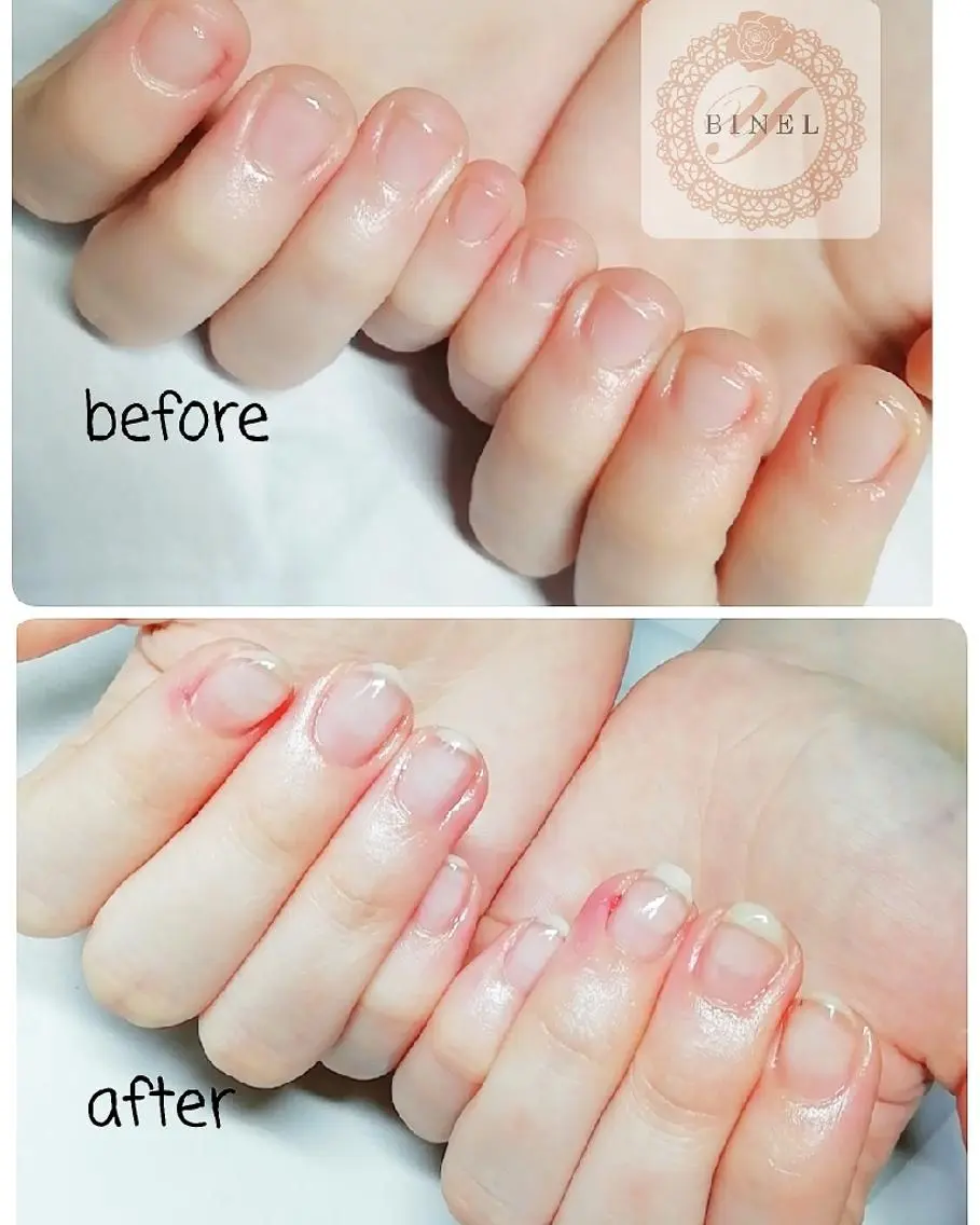 ネイル クリアネイル ハンドネイル Nail Salon Y.BINELのネイルデザイン