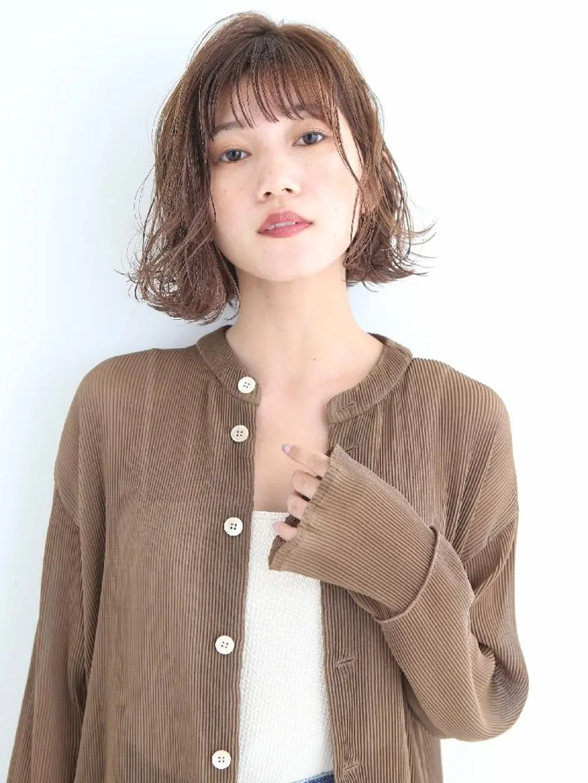ショート カラー 透明感カラー イルミナカラー カット ヘアカラー ✨ブリーチなし透明感 カラー✨ゆりかのヘアスタイル