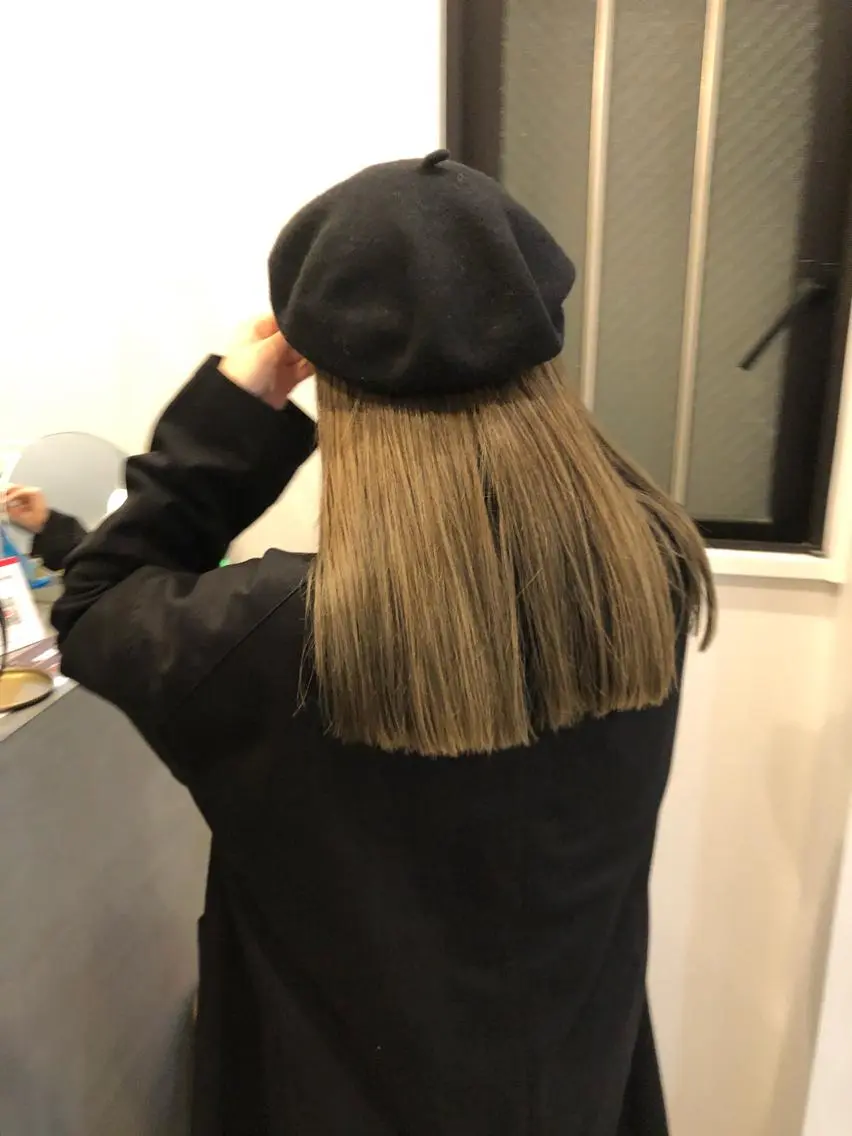 ロング カラー ロング やまさきえりこ ニュアンスパーマのヘアスタイル