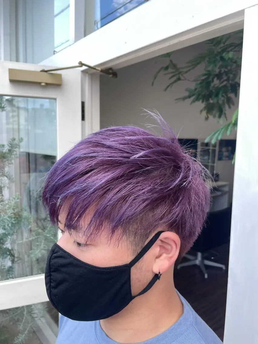 ショート ハンサムショート ハイライト ショートヘア ツイストパーマ シンヤヘアーズ 泉大津本店のヘアスタイル