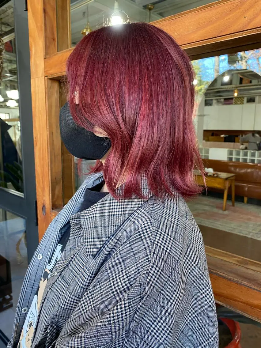 ミディアム ヘアカラー なぎ🌿.∘[ボブ, ニュアンスカラー]のヘアスタイル