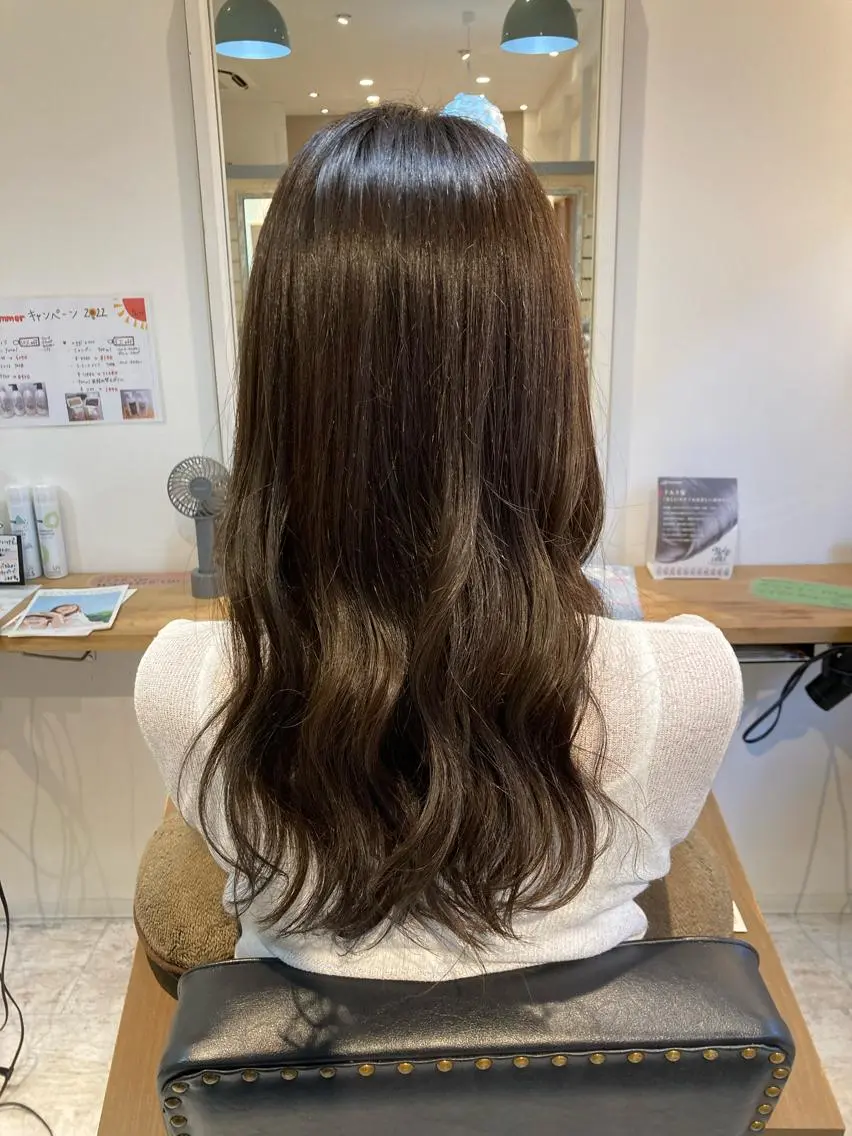 セミロング カラー ブラウンカラー ショコラブラウン 【女性指名No.1】 西口直子のヘアスタイル