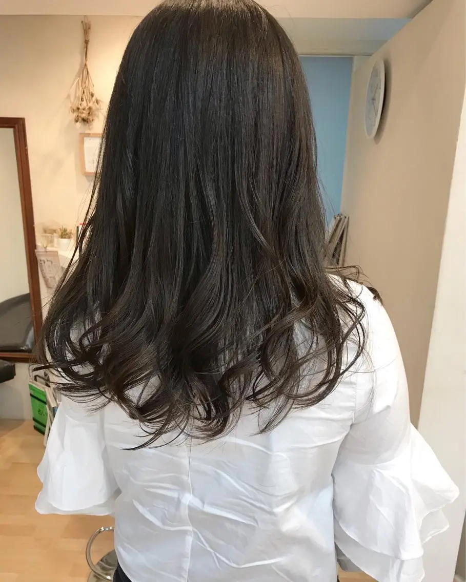 ロング カラー クニモトハルナ ボブ/柔らかカラーのヘアスタイル