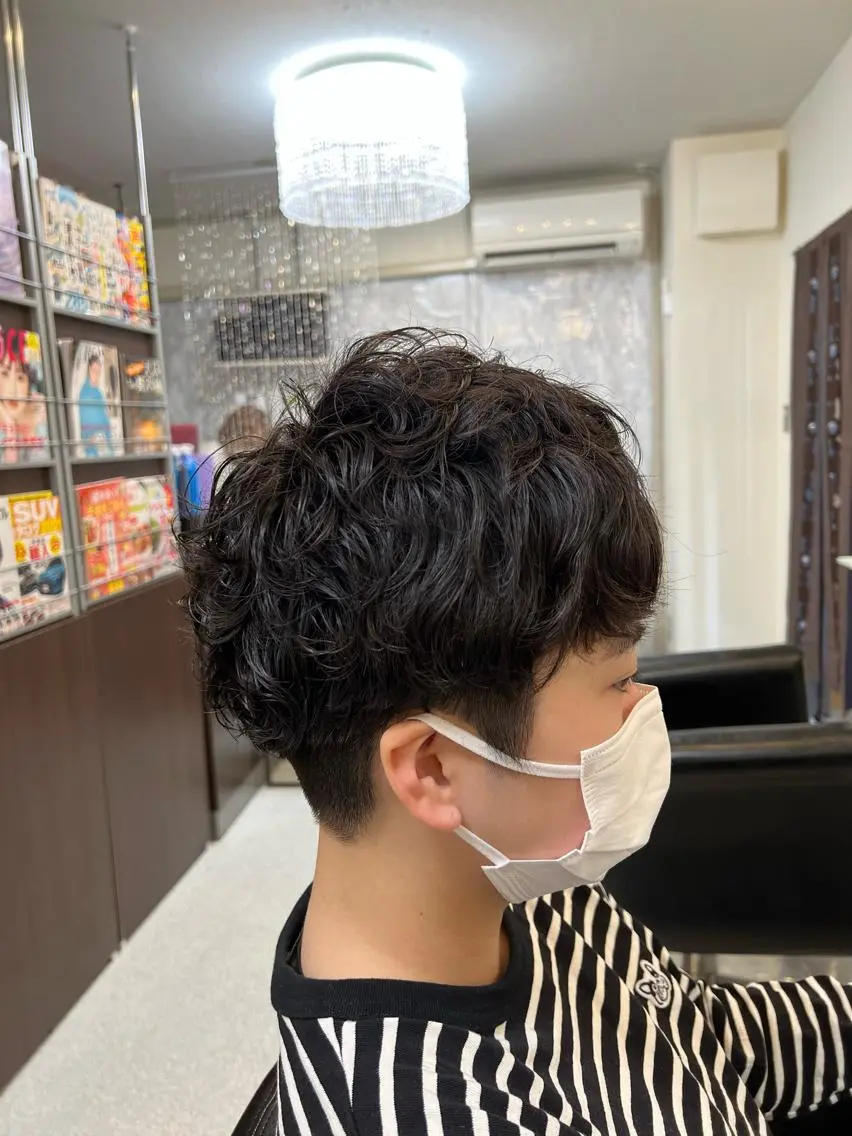 ショート パーマ ショートヘア KEN 🌟のヘアスタイル