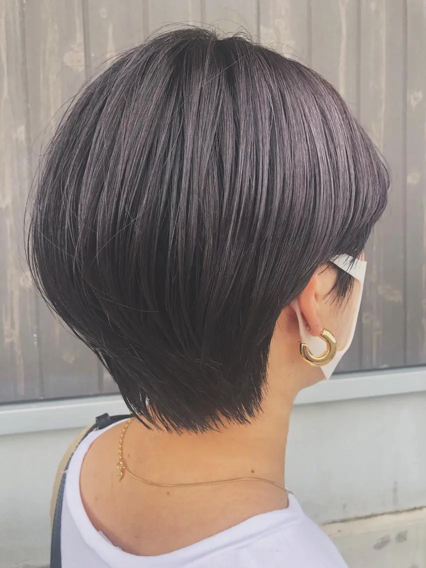 ショート カラー ボブ カット ヘアカラー トリートメント NAKAGAWA YUICHIのヘアスタイル
