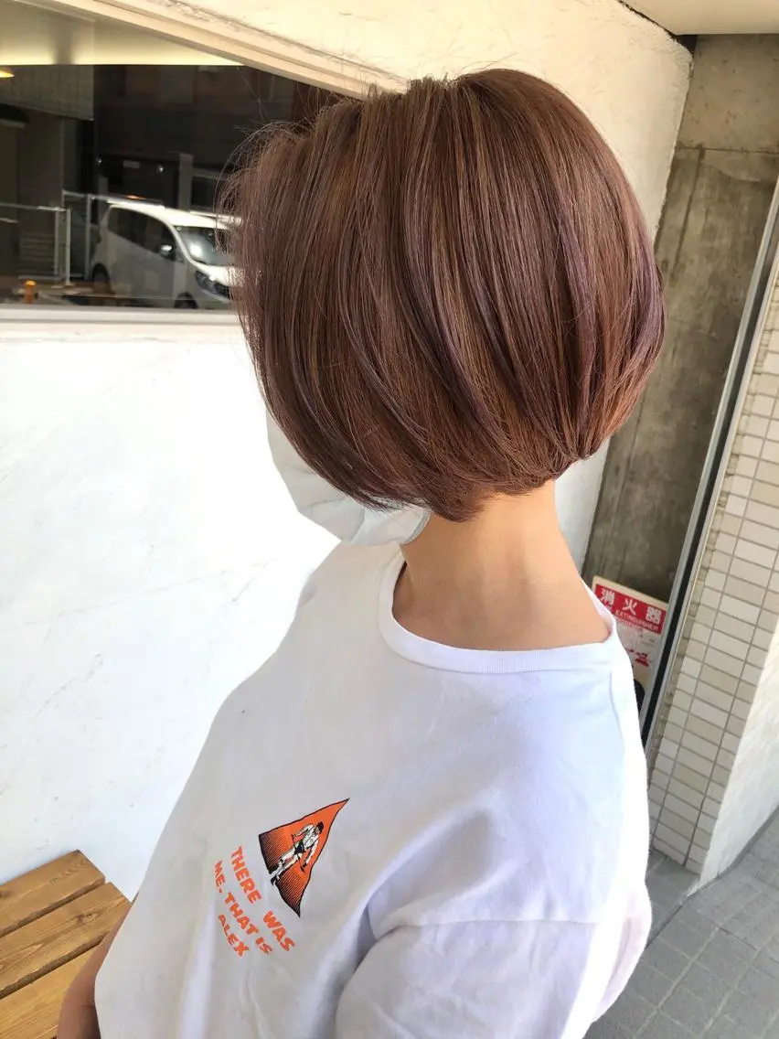 カラー ピンクカラー 後藤 陽花子のヘアスタイル