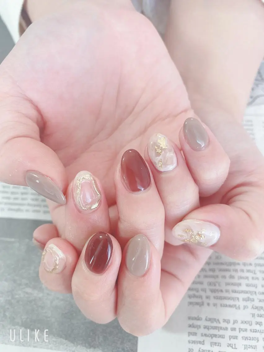 ネイル ミラーネイル ハンドネイル ハンドケア 森山 舞のネイルデザイン