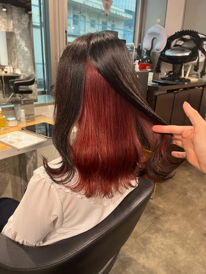 セミロング ヘアカラー トリートメント ヘッドスパ ヘアセット 🪞透明感カラー🫧 縮毛矯正🥇かずきのヘアスタイル