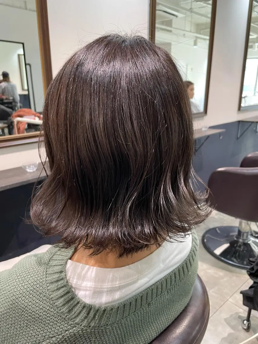 ミディアム カラー 大人ボブと似合 わせカラー/馬場 翼のヘアスタイル