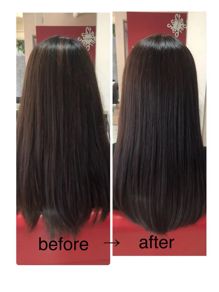 ロング 岸本 友子のヘアスタイル