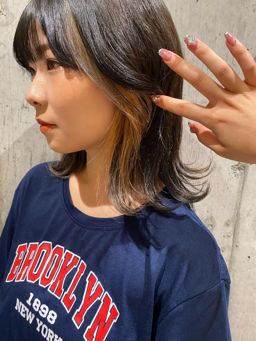セミロング カラー RISAKO レイヤーカット🎀のヘアスタイル