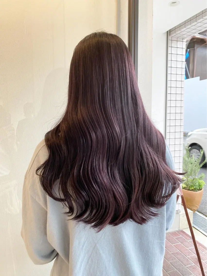 セミロング タナカ レイヤのヘアスタイル
