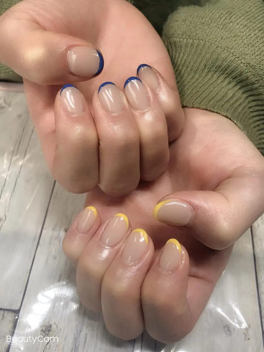 ネイル フレンチネイル ハンドネイル ハンドケア ✨アン ミユ✨のネイルデザイン