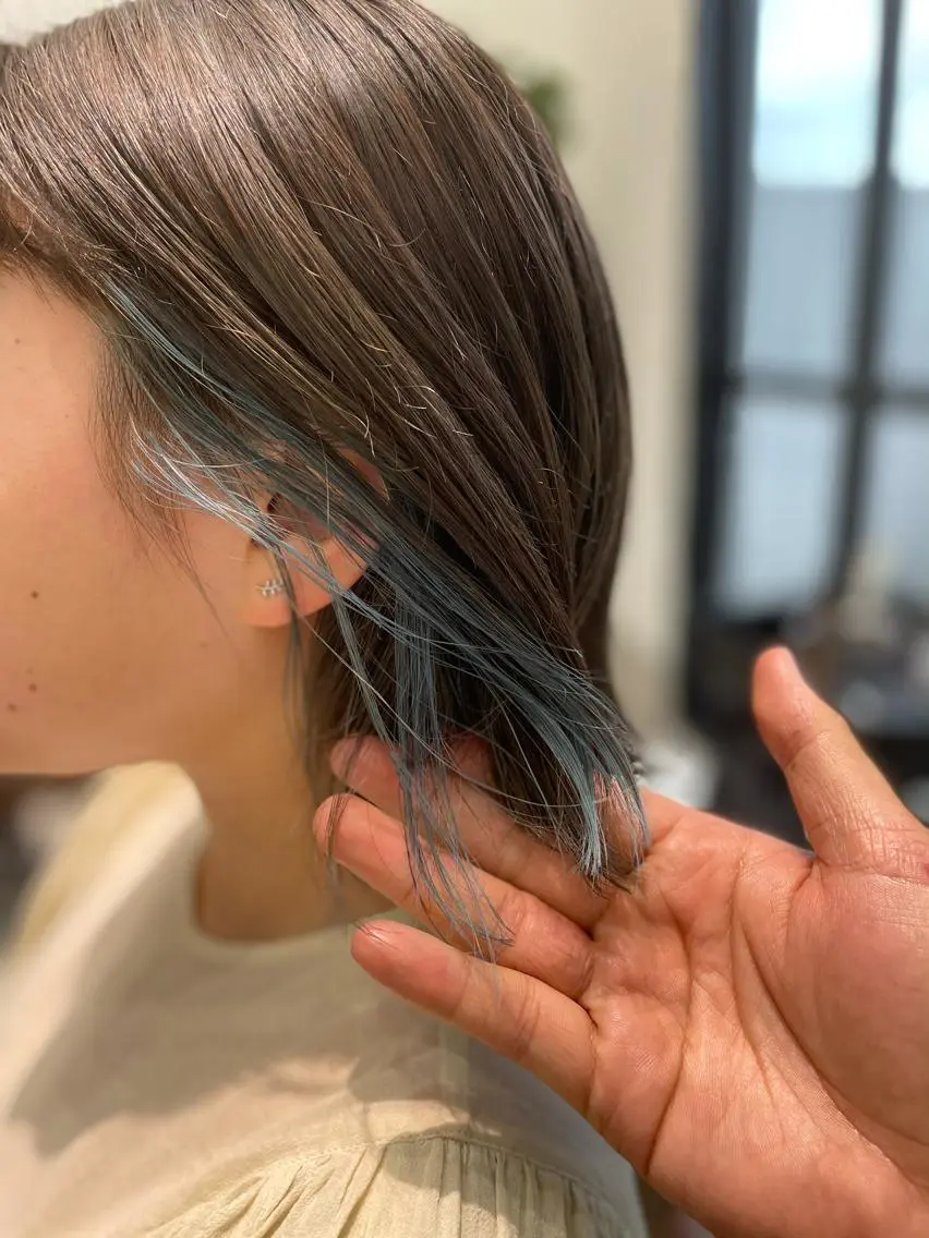 ショート カラー ヘアカラー トリートメント 河内 元伸のヘアスタイル