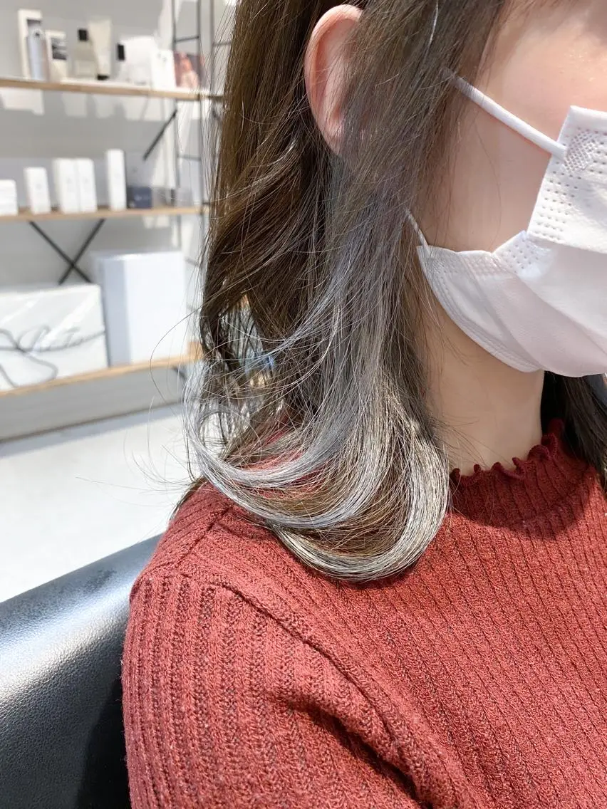 セミロング カラー インナーカラー ヘアカラー トリートメント 丹羽 隼人/髪質改善 /韓国ヘア🇰🇷のヘアスタイル