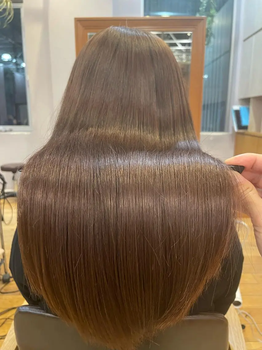 ロング カラー パーマ 髪質改善🌸縮毛矯正 専門家💖後藤のヘアスタイル