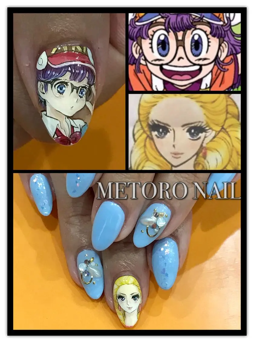 セミロング ネイル ワンカラーネイル METORO NAILのネイルデザイン
