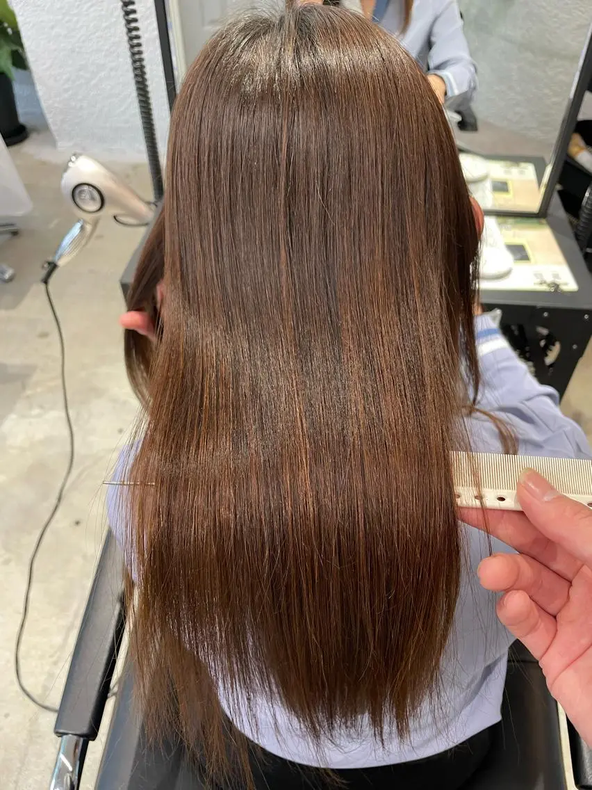 ロング パーマ 縮毛矯正 オタク特化美容師💟 チバコナツのヘアスタイル
