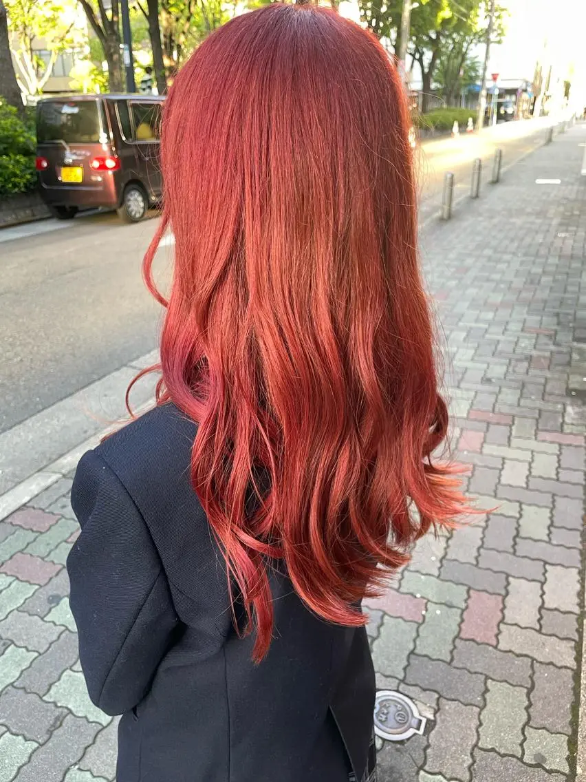 セミロング カラー ヘアカラー トリートメント 羽田翔大/ブリーチ/ レイヤー/店長のヘアスタイル
