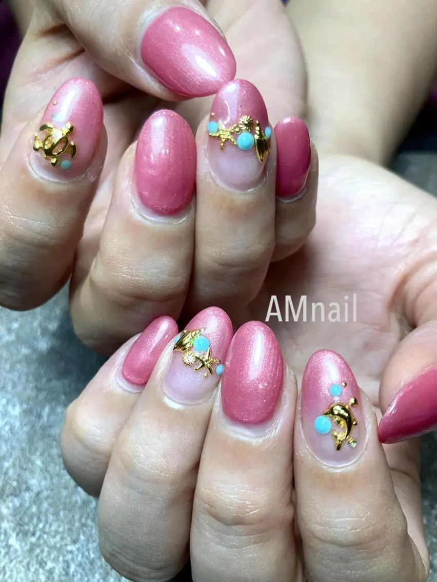 ネイル アートネイル 持ち込み ハンドネイル Am:nail 柏 SUE（スゥ）のネイルデザイン