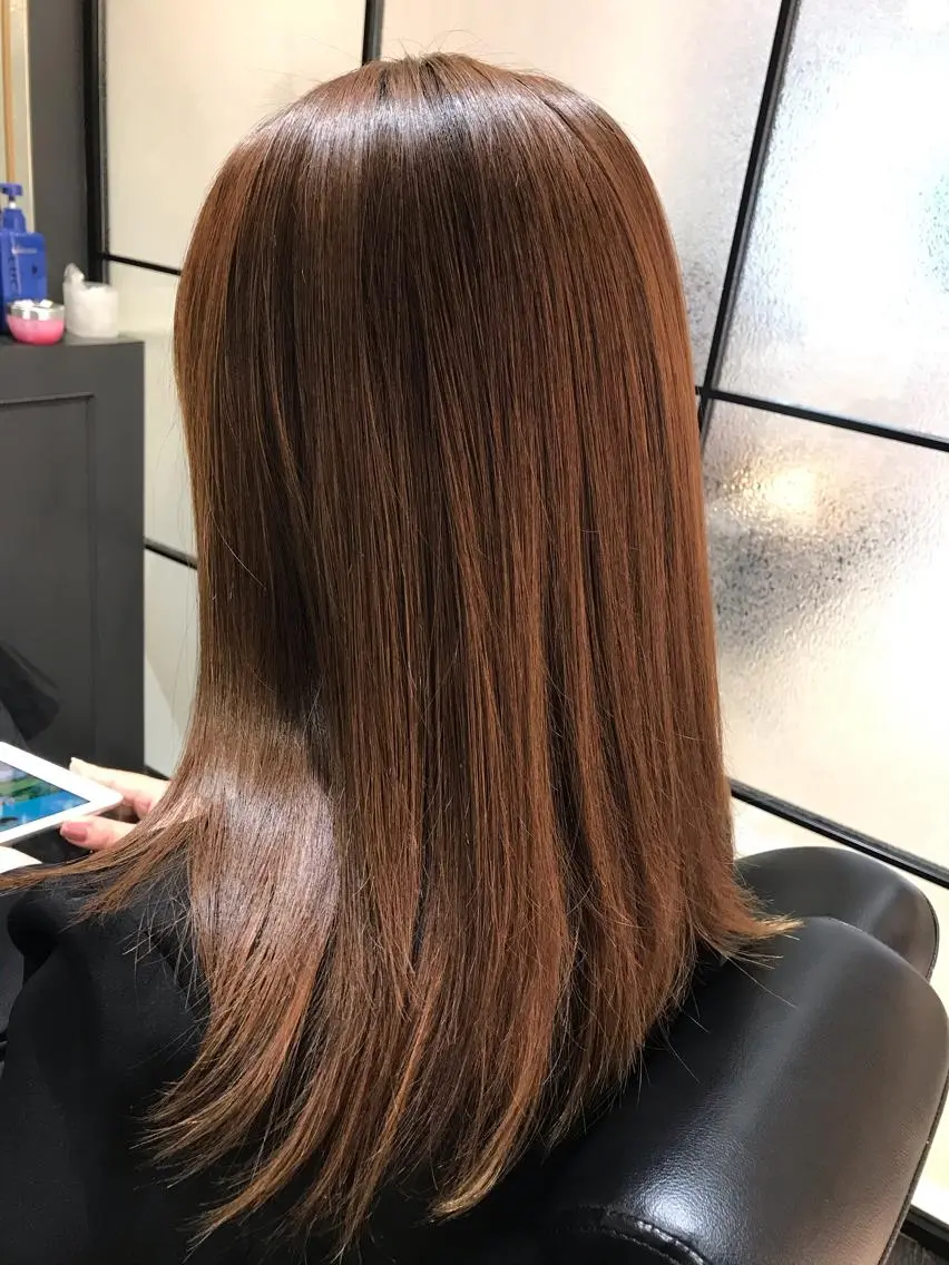 ロング カラー パーマ ヘアアレンジ メンズ キッズ ネイル マツエク・マツパ メンズウルフカット アディクシーカラー 透明感カラー ボブ ウルフカット 藤井 仁紀のヘアスタイル
