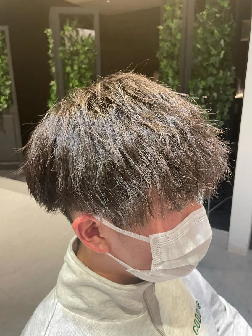 パーマ メンズ 野村 俊太のヘアスタイル