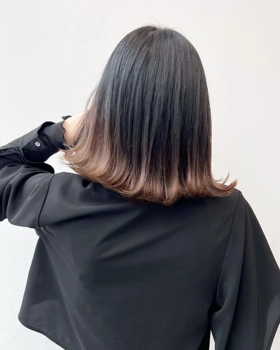 カラー ショート アディクシーカラー バレイヤージュ ブリーチ デザインカラー ダブルカラー ヘアカラー トリートメント 【公式】amble luxe池袋東口🩷のヘアスタイル