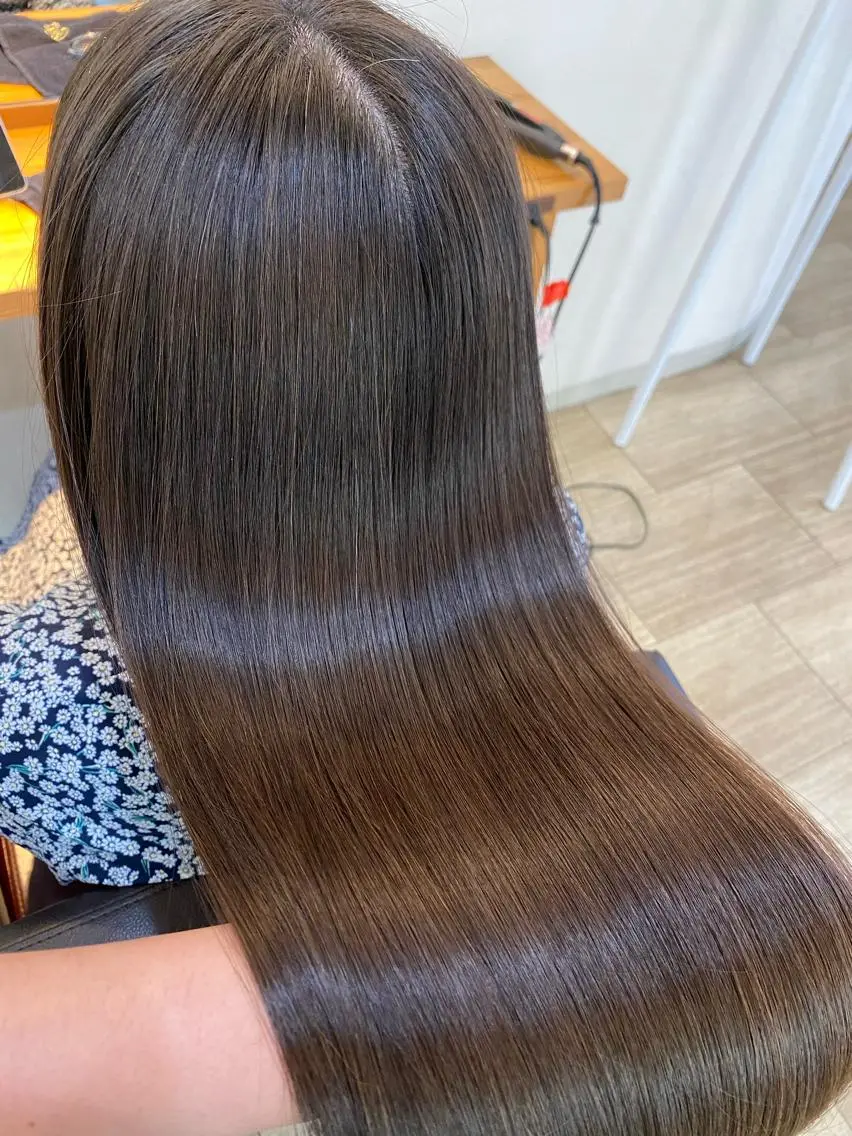 ロング カラー 和歌山髪質改善 那須優太のヘアスタイル