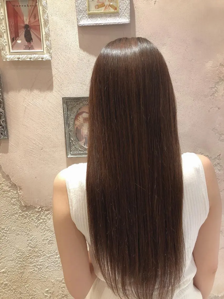 セミロング セミロングパーマ カット 縮毛矯正 トリートメント 縮毛矯正・髪質改善 ❣️三浦正也のヘアスタイル