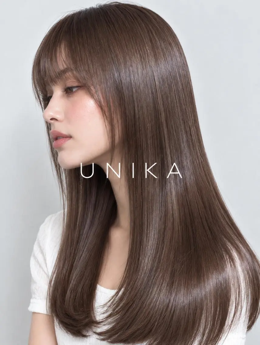 ロング カット 縮毛矯正 トリートメント 伴藤 寿男のヘアスタイル