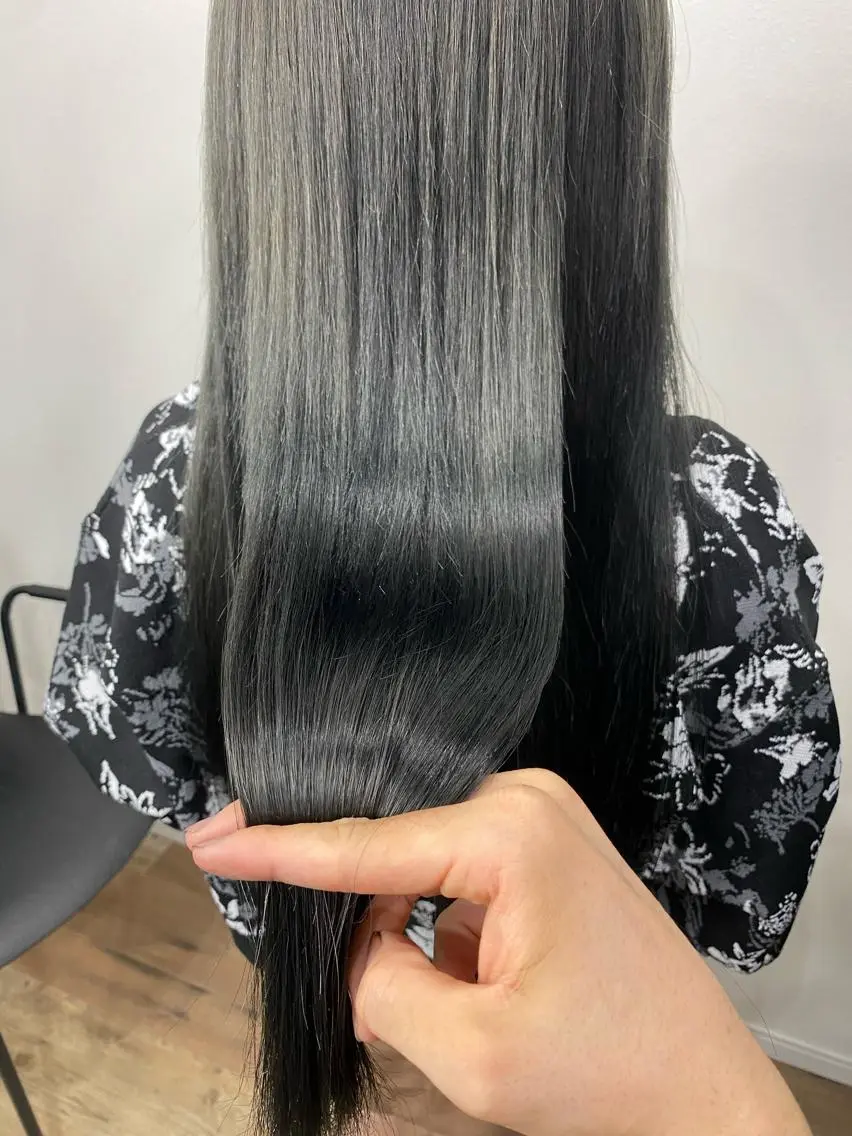 セミロング ヘアカラー トリートメント Zina西新 井上貴幸のヘアスタイル
