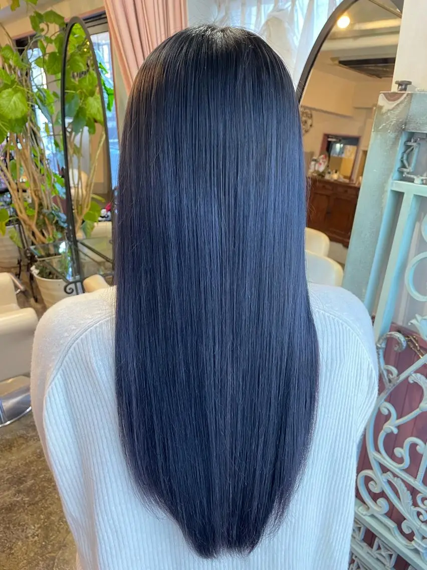 ロング カラー パーマ ヘアアレンジ メンズ ヘアカラー トリートメント ヘアセット 表参道Lise おおいしおりのヘアスタイル