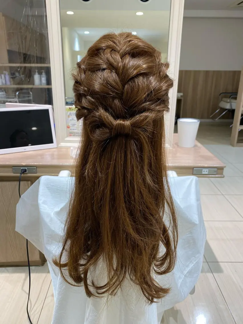 ロング ヘアアレンジ ヘアセット 大人髪質改善/ 源美晴のヘアスタイル