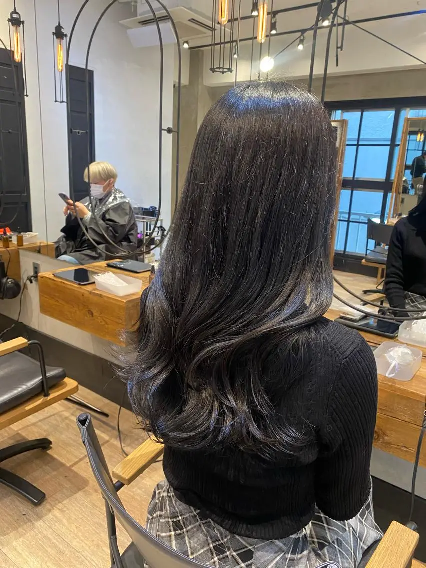 セミロング カット ヘアカラー トリートメント 新宿/顔周りカット +レイヤー=しずく♩のヘアスタイル