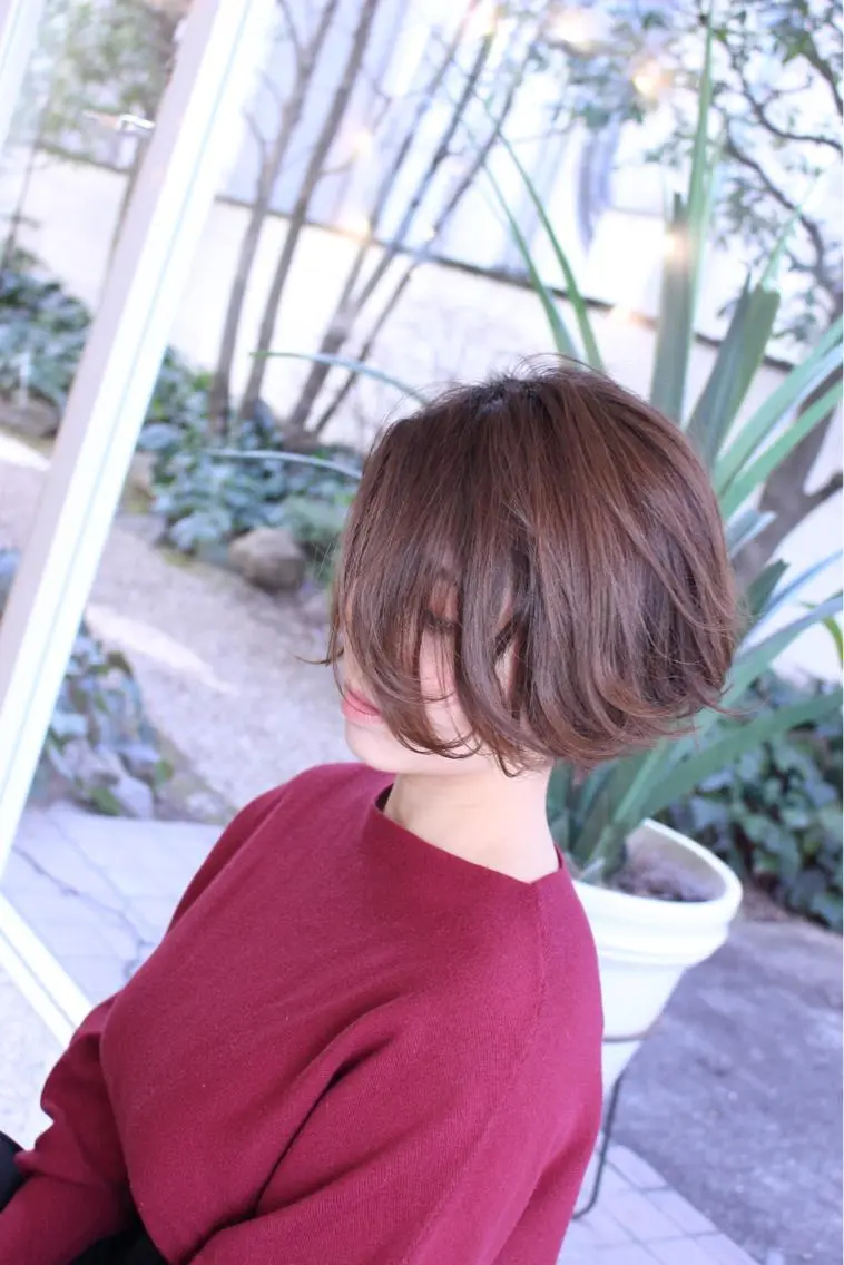 ショート ショートボブ ボブ ショートヘア ☕️ベージュカラー 内藤光哉☕️のヘアスタイル
