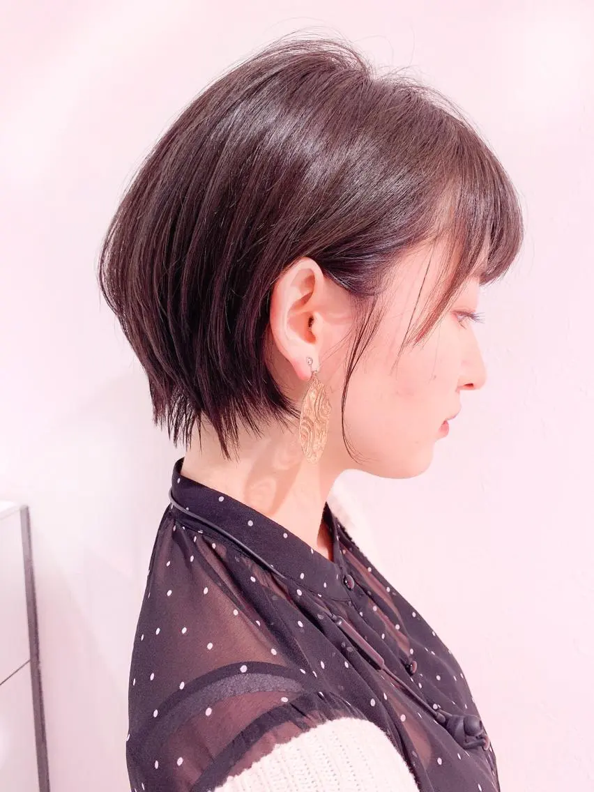 ショート カラー パーマ ショートボブ ボブ ショートヘア 大人かわいい💍🤍 ボブ/ショートボブのヘアスタイル