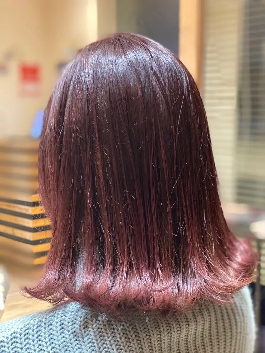 セミロング カラー 関口 友行のヘアスタイル